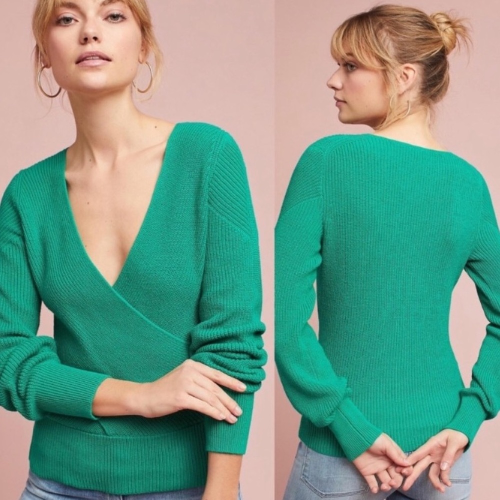Moth wrap sweater from Anthropologie